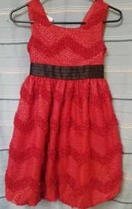 BOGO Jessica Ann Red dress w/ rosettes/sparkles